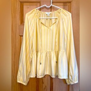 Time and Tru peasant top